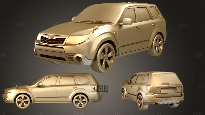 Forester 2009 stl model for CNC